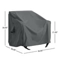 thumbnail image 3 of GDF Studio Outdoor Club Chair Covers, Weather-Resistant, UV-Protected, Beige, Set of 2, 3 of 8