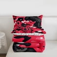 thumbnail image 4 of Gaming Comforter Set - Gamer Comforter Twin Bedding Sets , Black and Red Camouflage Design Camo Gamer Room Decor, 4 of 6