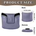 thumbnail image 2 of Haosy Lavender Gray Golf Mallet Putter Cover Strong Magnetic Leather Golf Club Headcover Closure, 2 of 7