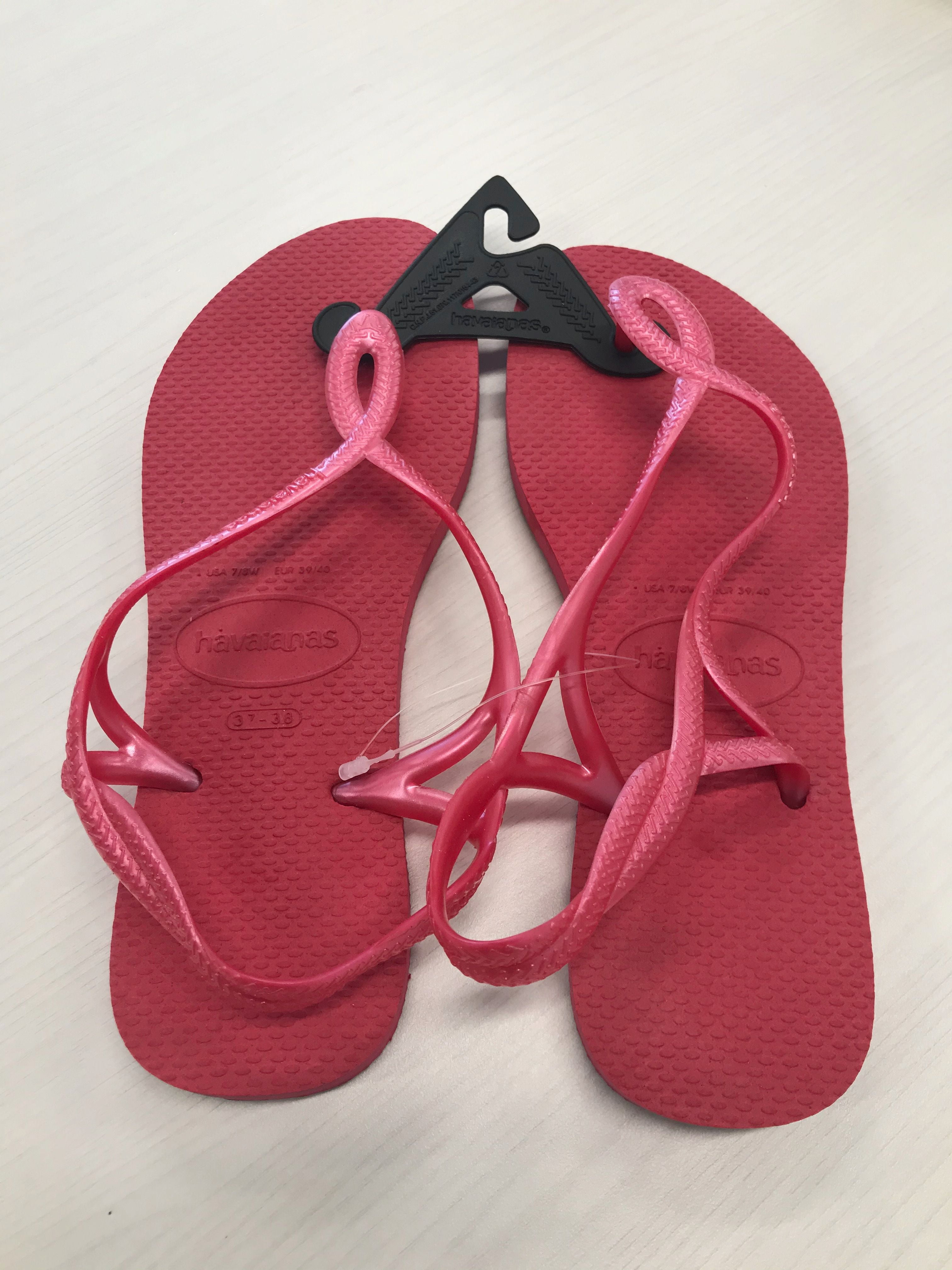 neon pink sandals
