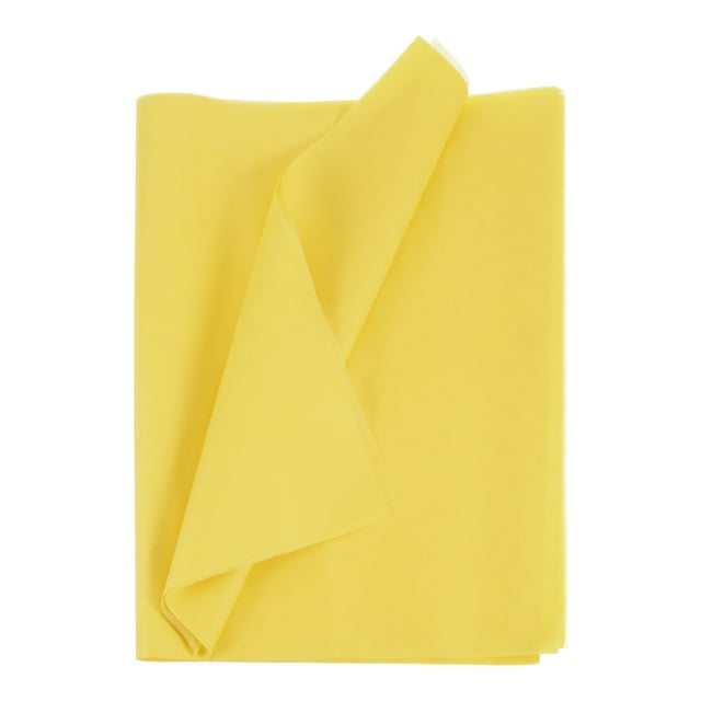 Unique Bargains 50 Sheets Tissue Paper 14" x 20", Tissue Paper for Gift Bags Tissue Paper Light Yellow for Gift Wrapping