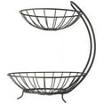 thumbnail image 2 of Spectrum Diversified Yumi Arched Server Stacked, 2-Tier Bowls, Dining Table & Kitchen Counter Organizer, Modern Fruit Basket Stand, Industrial Gray, 2 of 3