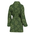 thumbnail image 2 of Military Green Camo Flower Pattern Women Bathrobe One Size Univeral Fits, Camo Camouflage Fashion Lightweight Plush Fleece Long Robe For Women, 2 of 3