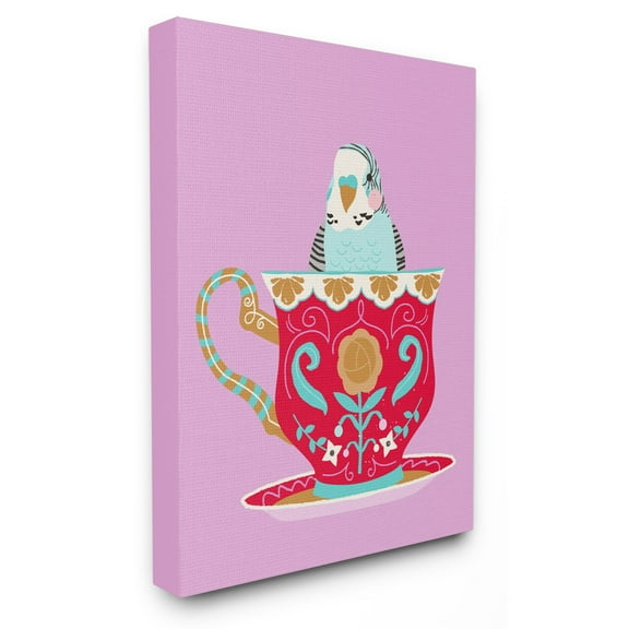 The Stupell Home Decor Collection The Kids Room by Stupell Bird In Teacup Wall Art