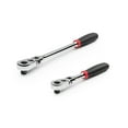 thumbnail image 4 of TEKTON 3/8 Inch Drive Flex Head Quick-Release Comfort Grip Ratchet Set, 2-Piece (8, 12 in.) | SRH91302, 4 of 4