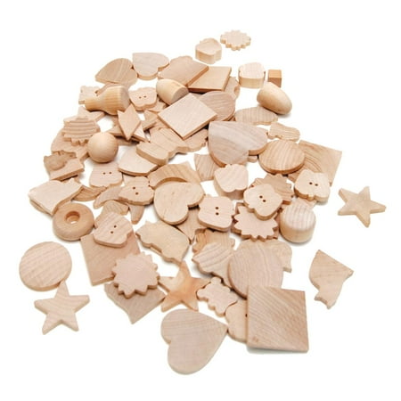 UPC: 0081187950500 | Hygloss Assorted Wood Shapes