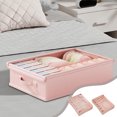 thumbnail image 1 of Organizador de Cajones para Ropa Interior | Tela | Rosa | 47 X 34 X 10 Cm | 3 En 1 | 200 G | Ideal para Organizar Tu Hogar, 1 of 6