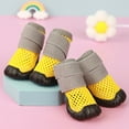 thumbnail image 3 of 4 Pcs Pet Boots, Anti-Slip Dog Shoes, Washable Mesh Boots, Reusable Paw Protectors for Small Medium Dogs, 3 of 9