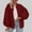 Wine, variant on ITSAME Womens Bomber Jackets, Loose Long Sleeve Zip Up with Pockets Fashion Causal Outwear Black XL