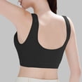 thumbnail image 6 of Nooxsoe Wireless Seamless Bras Sports Bra Supportive Bra Tshirt Bra Push Up Bra Everyday Bra Women’s Bras Womens Bralette Underwire Bras for Women Jelly Bras for Women Black L, 6 of 7