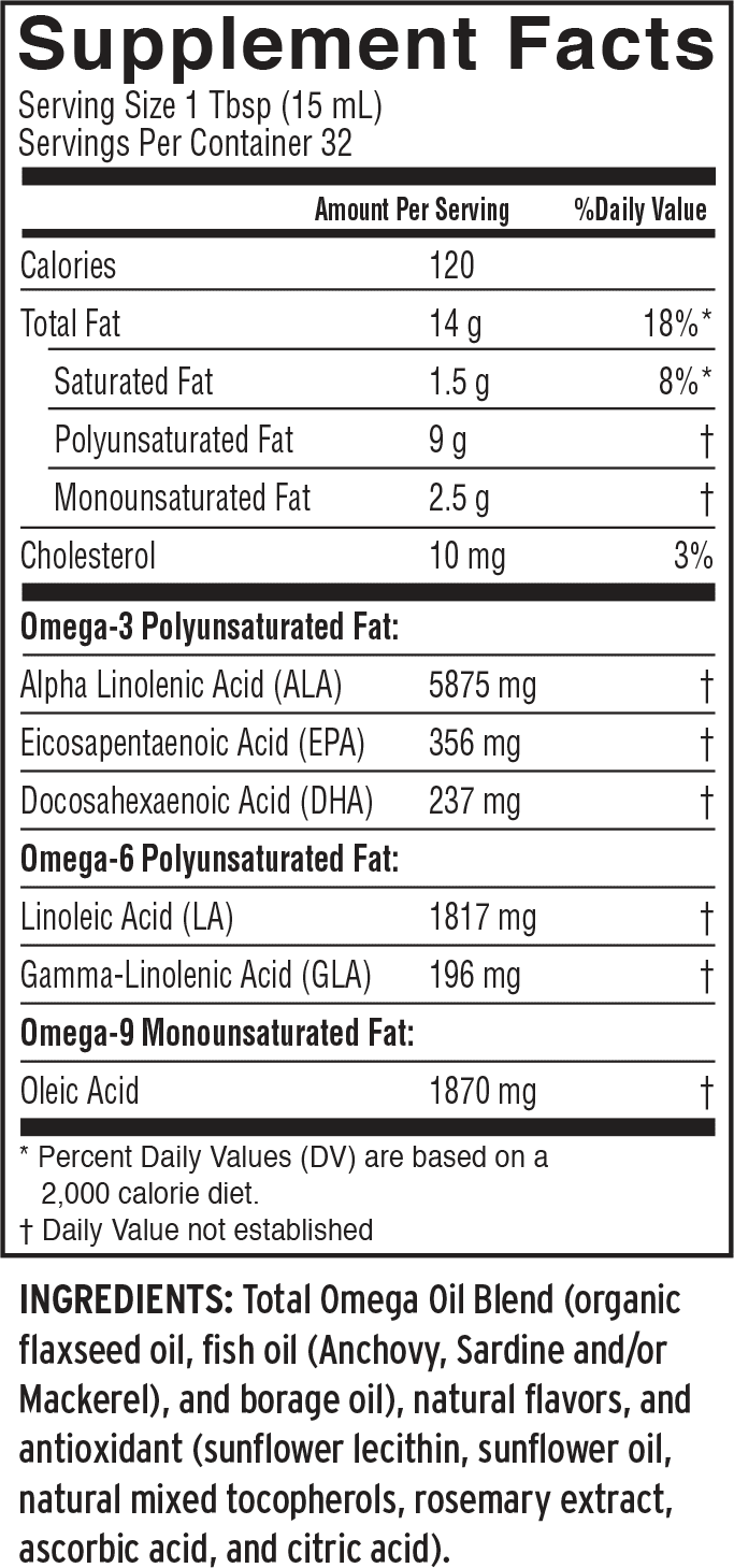 Barlean's Master Blend (Flax and Fish) Total Omega 3-6-9 Oil (16 oz)
