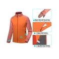 thumbnail image 5 of Little Donkey Andy Men's Quick Dry Thermal Lightweight Running Jacket Full Zip Hybrid Warm Thumbholes Golf Track Jacket Orange Heather M, 5 of 7