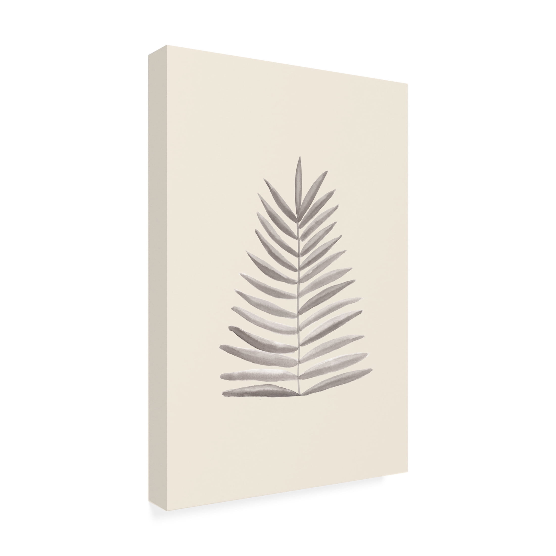 Canvas Wall Art - Pictufy Studio 'Palm Leaf Ink' Wall Art for Living Room, Bedroom, or Office Décor by Trademark Fine Art - 30 x 47 Inches