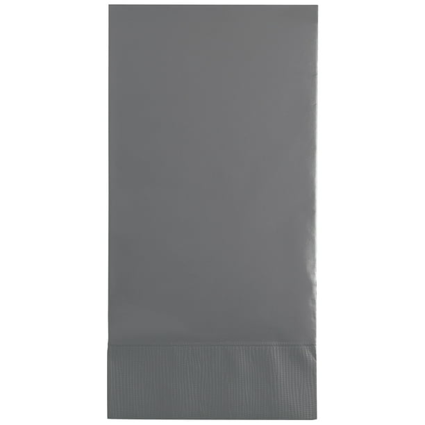 Glamour Gray Paper Guest Towels 48 Count for 24 Guests