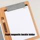 thumbnail image 4 of Carpeta de cuero para contratos comerciales | Portafolio multifunción con cierre magnético y presilla para bolígrafo | Organizador de documentos para oficina, 4 of 6