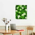 thumbnail image 3 of Acheng St. Patrick's Day Canvas Wall Art Framed Wall Decoration Shamrock Clover Wall Green Lucky Leaf Aesthetic Wall Artwork Ready to Hang Wall Pictures for Living Room Bedroom Decor  16x20 in, 3 of 5