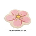 thumbnail image 3 of 60x60cm Bathroom Rugs Flower Carpet Bedroom Carpet Decorative Carpet Suitable For Living Room Bedroom Study Room Washable No Slip Mat, 3 of 6