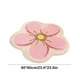 thumbnail image 3 of Alfombra de dormitorio con alfombra de flores de 60 cm de redondo • Esterilla de poliéster lavable antideslizante • Alfombra rosa decorativa para el estudio del salón, alfombra absorbente de agua y, 3 of 6