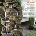 thumbnail image 4 of Alpine Corporation 6-Tier Amazonian Water Fountain with LED Lights, 4 of 12