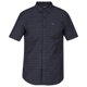 thumbnail image 1 of Hurley - Camisa con botones y forro para hombre, color negro, grande Hurley Botones al frente, 1 of 2