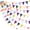 Colorful, variant on 32Ft Oh Happy Day Party Decorations Rainbow Colored Fabric Triangle Banner Flag Pennant Bunting Garland Streamers for Birthday Preschool Classrooms Homeschool Wall Desks Everyone Is Welcome Decor