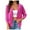 Hot Pink, variant on Women's Lightweight Cardigans Casual Long Sleeve V-Neck Button Print Shrugs Sweaters Open Front Outerwear (Light Blue, M)