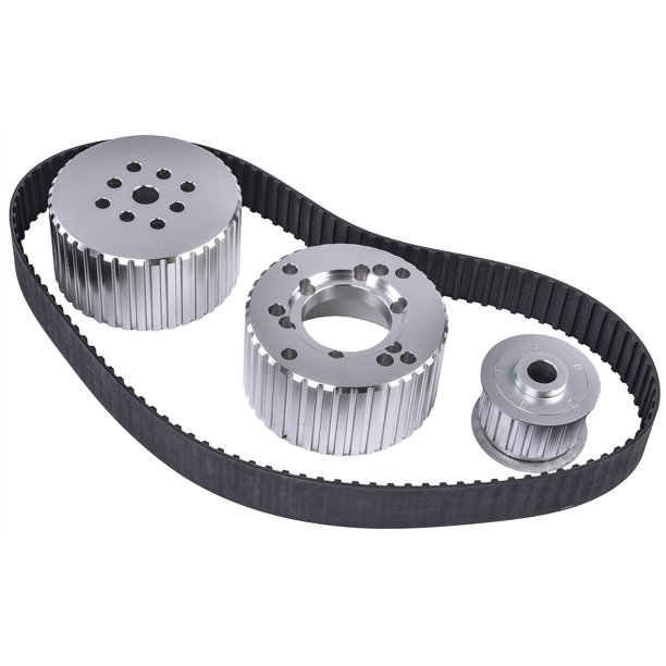 JEGS 10182 Gilmer Drive Pulley Kit for Small Block Chevy with Short Water Pump