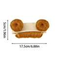 thumbnail image 3 of Set de accesorios para el pelo: diademas doradas para moños con pañuelos de punto suave para niñas pequeñas; diademas para recién nacidas para sesiones fotográficas y uso diario, 3 of 4