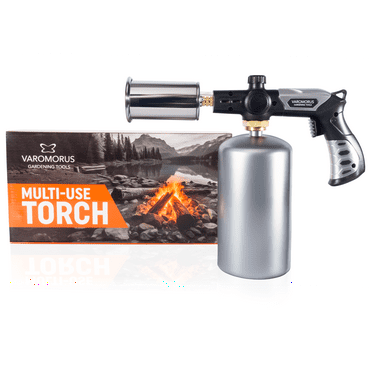 Varomorus Grill Cooking Torch Lighter, Propane and Butane Charcoal Starter for Indoor Outdoor BBQ