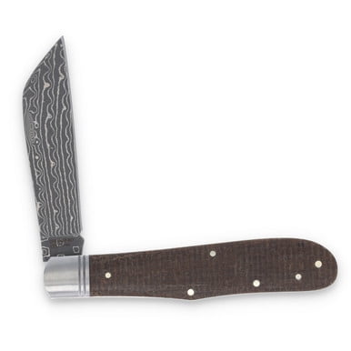 Rough Ryder Knives Rough Ryder Reserve Humpback Jack Folding Knife Damascus Blade RRR024D