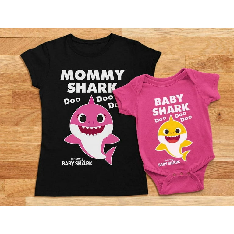 Baby Shark Family Set for Daddy Mommy Baby Matching Father Mother