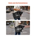 thumbnail image 6 of Motorcycle Saddlebags 28L 14L x 2 Large Capacity Waterproof Side Bags Compatible with Most Motorcycles Outdoor Sports Luggage Storage Shoulder Bag with Bottom Strap Black, 6 of 6