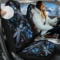thumbnail image 2 of Uorisanigo Universal Front Car Seat Covers Washable Blue Dragonfly High Back Front Car Seat Protectors - Fit for Most Cars, Trucks, SUVS, Vans 2 PCS Non Slip Auto Cover Sets, 2 of 7