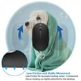 thumbnail image 4 of Disketp Dog Wrapped In Towel Small Mouse Pad 7.9x7.9 Inches,Washable Round Mousepad For Office Laptop Computer,Non-Slip Rubber Base Mouse Pads For Wireless Mouse, 4 of 8
