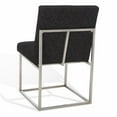 thumbnail image 6 of SAFAVIEH Couture Jenette Modern Linen Solid Dining Chair, Grey/Silver, 6 of 9