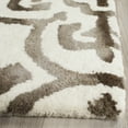 thumbnail image 3 of Safavieh Dip Dye Flower Distressed Wool Area Rug, Ivory/Brown, 9' x 12', 3 of 7