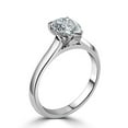 thumbnail image 4 of 2.00 Cts Certified Pear Shape Moissanite Diamond Engagement Ring, 18K White Gold Plated Ring /925 Sterling Silver Ring, 4 of 5