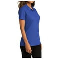thumbnail image 4 of Womens Short Sleeve Easy Care SuperPro React Polo Shirt True Royal L, 4 of 5