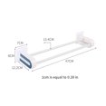 thumbnail image 4 of Toystoory Toallero montado en la pared, soporte de almacenamiento para cocina y baño, barra sin perforaciones, organizador de inodoro para baño Juegos de accesorios de baño Amarillo, 4 of 6