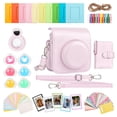 thumbnail image 1 of Funda y accesorios para cámara HIYQIN compatibles con Fujifilm Instax Mini 12, color rosa, 1 of 7