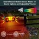 thumbnail image 4 of Alarma con sensor de movimiento y energía solar de 130 dB que genera ruido fuerte, 4 of 8