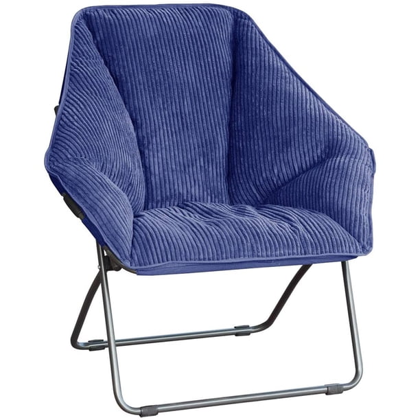 Zenithen Navy Blue Hexagon Folding Dish Chair, Pack of 1 - Walmart.com