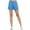 Denim Blue, variant on Women's Comfy Cuffed Elastic Waist Drawstring Pocketed Lightweight Short