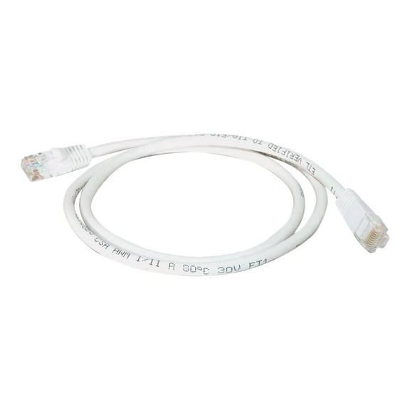 C2G 6FT Cat5e Snagless UTP CBL-WHT