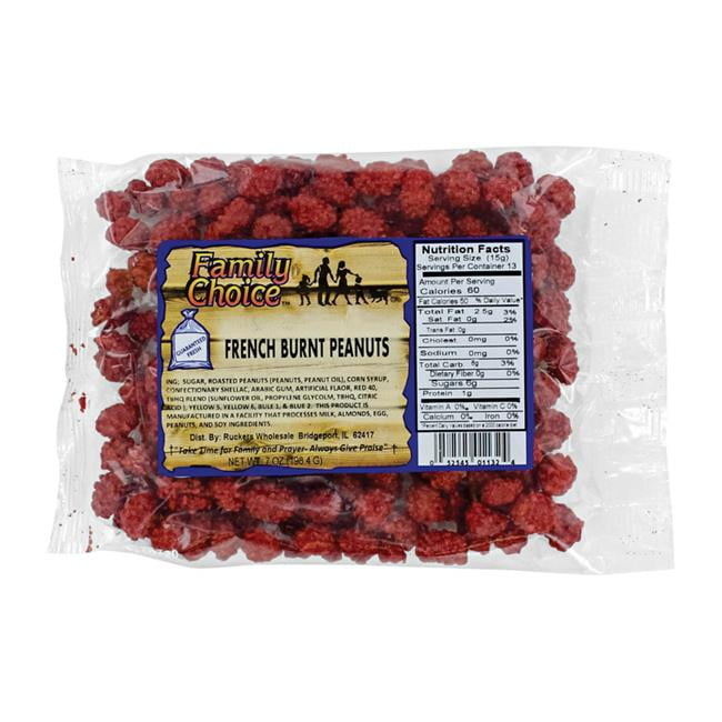 Family Choice French Burnt Peanuts Candy 7 oz