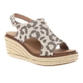 thumbnail image 2 of Corkys Womens K Bye Leopard Espadrille Wedge  Casual Shoes, 2 of 5