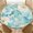 Aqua Rose, variant on ARTSLION Elastic Tablecloth For Round Tables, Waterproof Tablecover For Up To 36in Round Table, Dining Tablecover For Indoor And Outdoor, Holiday, Cream Bamboo