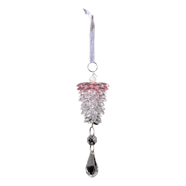 Decoraciones de Árbol de Navidad Decoración de Navidad Colgante de Cono de Pino Acrílico, Colgante de Cono de Pino Realista, Colgante de Árbol Pequeño Transparente