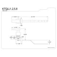 thumbnail image 4 of Kingston Brass KTQLL1 Kingston Brass Executive Toilet Tank Lever, 4 of 4