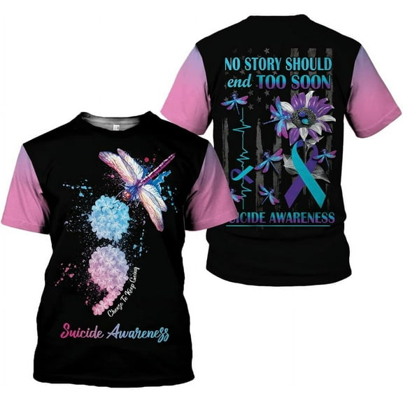 Personalized Suicide Awareness Shirt, Suicide Prevention Awareness, Mental Health Awareness, Mental Health Clothing (S)
